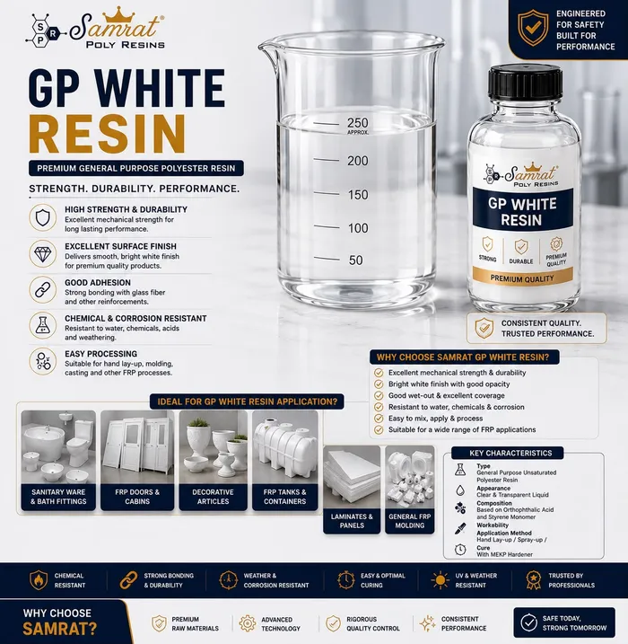 GP White Resin को उत्पादन तस्बिर