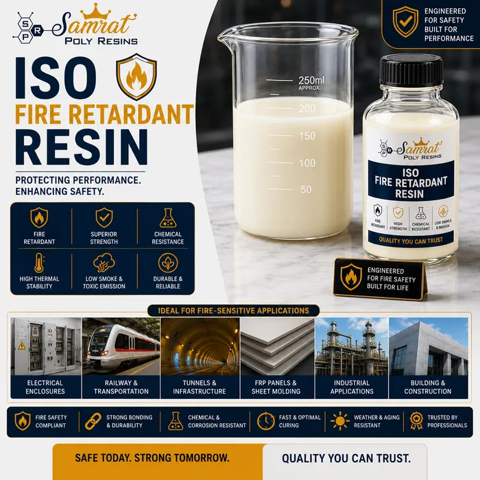 ISO Fire Retardant Resin को उत्पादन तस्बिर